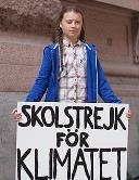 portrait Greta Thunberg loading =