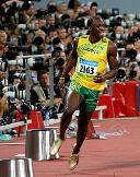 portrait Usain Bolt loading =